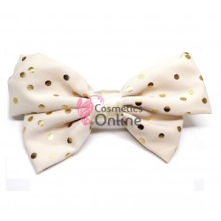 Accesoriu pentru decor par cu clema TRD044KK Crem cu Buline